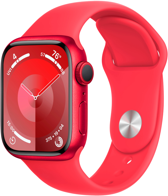 Apple Watch Series 9, 45 мм, «красный»