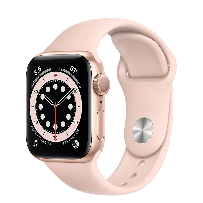 Apple Watch 6 40мм Розовый песок спортивный ремешок
