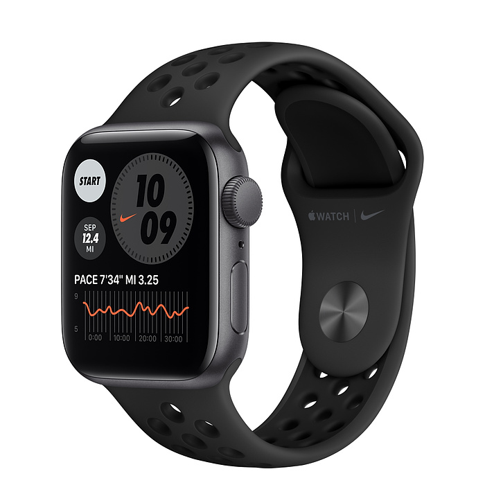 Apple Watch SE 40мм Серый космос спортивный ремешок  Nike