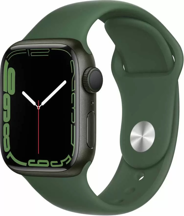 Часы Apple Watch Sport 41 mm зеленый, спортивный ремешок «зелёный клевер»