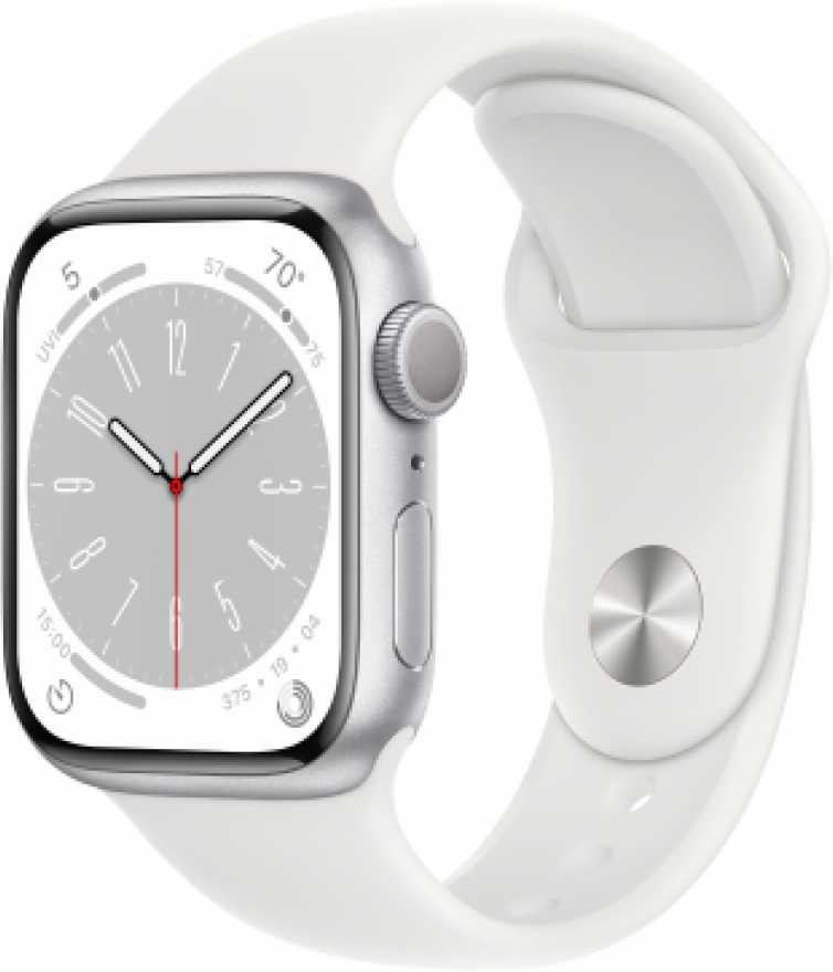 Apple Watch Series 8, 45 мм, серебристого цвета