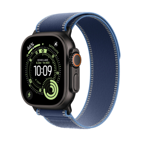 Apple Watch Ultra 3 49 mm Black titanium Trail Loop Blue