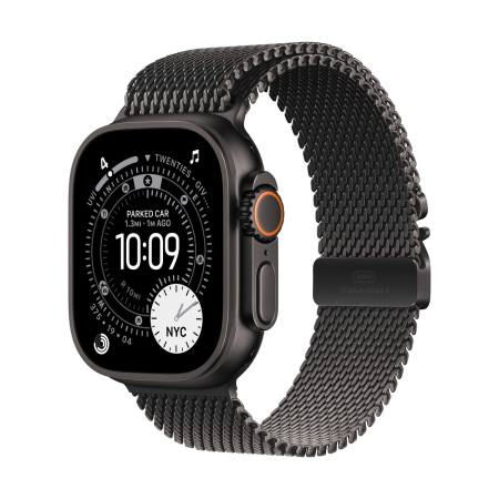 Apple Watch Ultra 3 49 mm Black titanium Milanese Loop «Black»