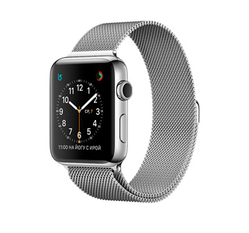 Apple Watch 2 42mm Stainless Steel Case with Milanese Loop