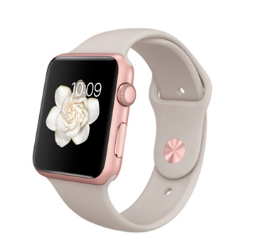 Apple Watch Sport 42 mm Rose Gold with Sport Band Stone