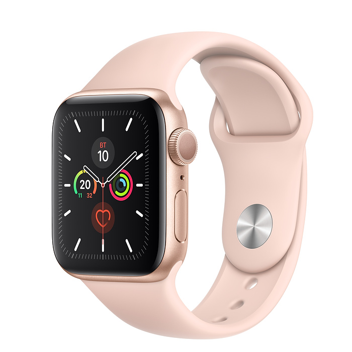 Apple Watch Series 5 44мм Gold Aluminum Case with Sport Band