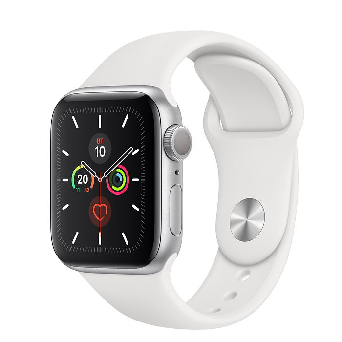 Apple Watch Series 5 40мм Silver Aluminum Case with Sport Band