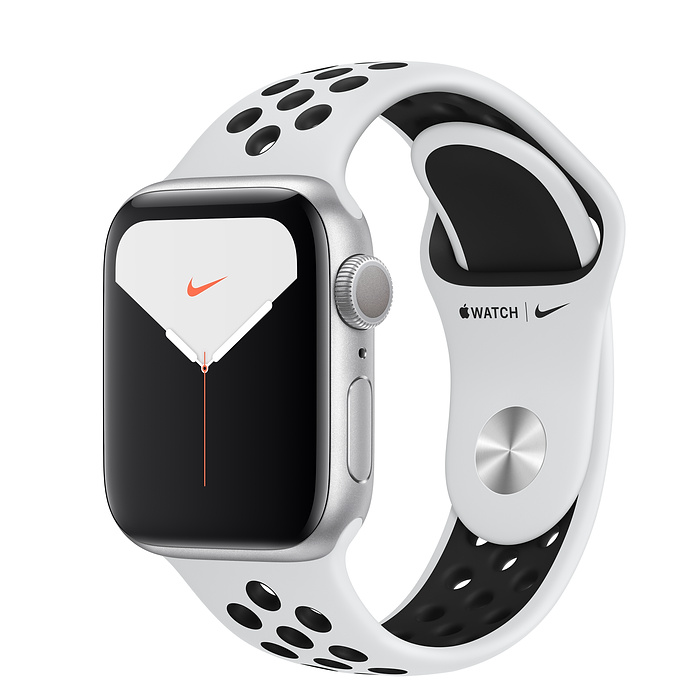 Apple Watch Series 5 40мм Silver Aluminum Case with Nike Sport Band